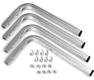 Regalbodenträger für Gewächshaus, 4 Stück, Aluminium