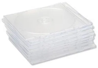 Produktbild von Slimline Hüllen - CD-Hüllen - Jewel Case - Transparent - 100 Stück