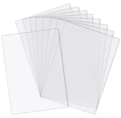 Obrázek produktu pro 10 kusů, A4, flexibilní plastové fólie, průhledné, tloušťka 0,3 mm, pro ochranu dokumentů a pro kreativní tvoření