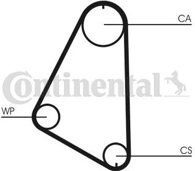 Produktbild von Continental ContiTech CT526 Zahnriemen für OPEL Kadett E CC (T85) Corsa A CC (S83) KADETT D (31-34, 41-44) Kadett E Limousine (T85) Kadett E Caravan