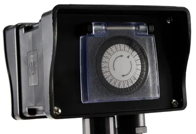 Obrázok produktu pre Záhradná zásuvka so zemniacim hrotom, 2-cestná