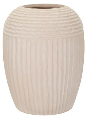 Imagen del producto de Vaso Nebel, estructura mate, 30x38,5 cm, color crema, diseño de Mauro Ferretti