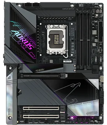 Produktbild von Gigabyte AORUS Z890 MASTER - Motherboard - ATX - LGA1851 Sockel - Z890 Chipsatz - USB-C 3.2 Gen 2x2, USB 3.2 Gen 1, USB 3.2 Gen 2, USB4 - 10 Gigabit LAN, Bluetooth, Wi-Fi 7 - Onboard-Grafik (CPU erforderlich)