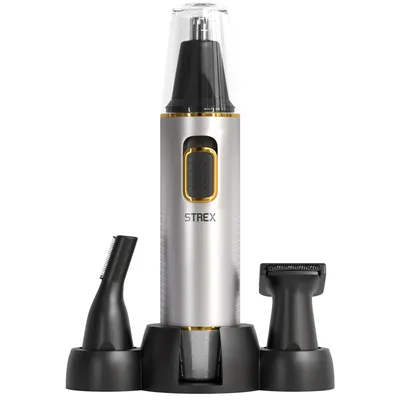 Productafbeelding van Strex 3 In 1 shaartrimmer Set - Oplaadbaar & Afspoelbaar - strimmer / Oortrimmer / Wenkbrauwtrimmer / Baardtrimmer - Mannen & Vrouwen