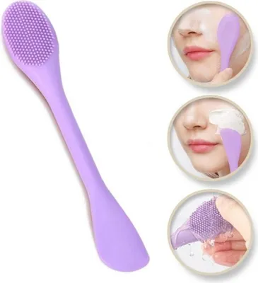 Obrázek produktu pro Silikonový kartáček na péči o obličej s aplikátorem 17,2 x 2,9 cm AK15FIO