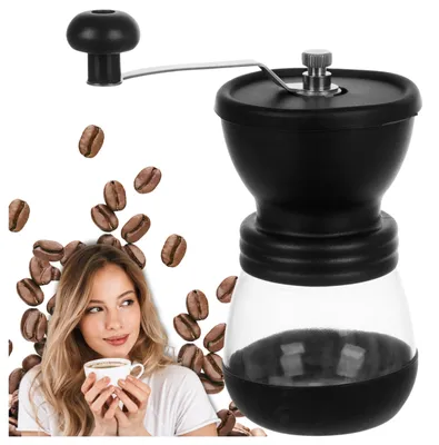 Produktbild von Manuelle Kaffeemühle zum Mahlen von Gewürzen, Pfeffer und Kräutern, robust und langlebig