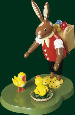 Produktbild von Richard Glässer Hase stehend mit Korb