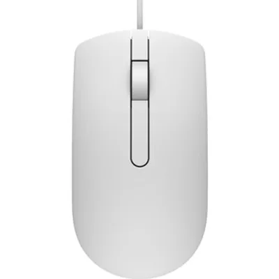Produktbild von DELL kabelgebundene Maus – MS116 - weiß, Beidhändig, Optisch, USB Typ-A, 1000 DPI, Weiß