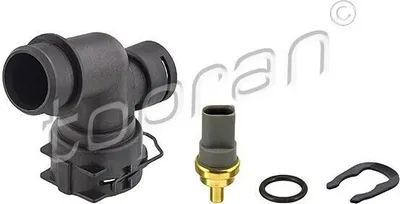 Produktbild von TOPRAN 117 449 Kühlmittelflansch für VW Golf VII Schrägheck (5G1, BQ1, BE1, BE2) Wasserflansch
