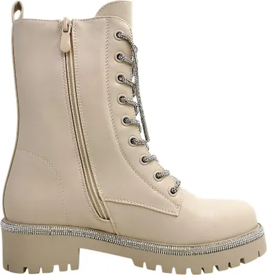 Imagen del producto de La Strada: Botas de cordones para mujer, color beige, estilo casual