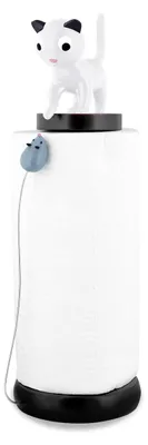 Keukenpapierdispenser mit Maus-Design, weiß, 35x11,5 cm