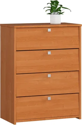 Produktbild von Schuhschrank AKORD in der Farbe Erle mit 4 Schuhkipper B60 x H80 x T33 cm