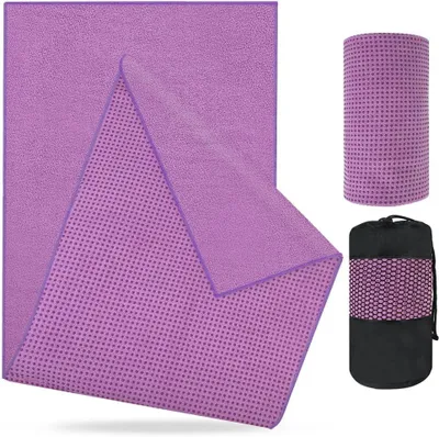 Imagen del producto de Toalla para yoga, antideslizante, de 183x63 cm, ideal para yoga y fitness
