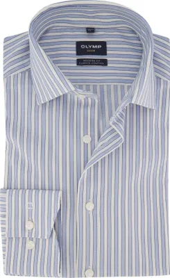 Produktbild von Olymp Luxor Modern Fit Businesshemd hellblau Baumwolle