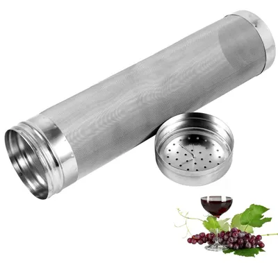 Productafbeelding van RVS hopfilter - zeef van 300 micron voor bier - 29 x 7 cm