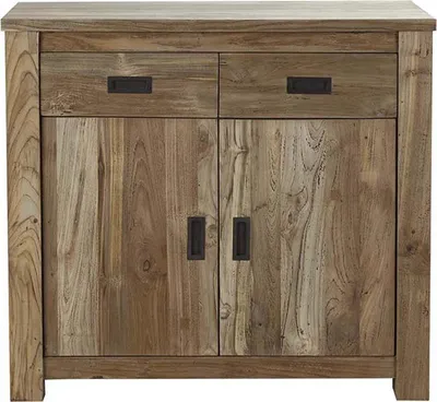 Produktbild von Buffet recycelt Teakholz massiv 100 cm modern