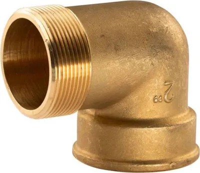 Produktbild von Messing Gewinde-Fitting 90° Winkel 2'IG - 2'AG (DN 50) - schwere Ausführung
