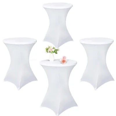 Productafbeelding van Omgoods - Rekbare Cocktailtafelkleden voor Bruiloft en Feest - 80 x 110 cm, 4 Stuks