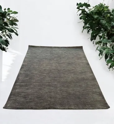Produktbild von Teppich GABBEH PLAN GAIA | Farbe: Anthrazit; Größe: 120x170 cm | strapazierfähig und leicht zu reinigen | Wohnzimmer | Schlafzimmer