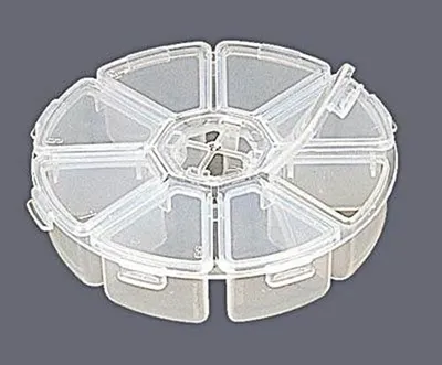 Produktbild von Angelgerätebox Rundverteiler PC-110, 8 Fächer, bruchfest, 110mm Durchmesser