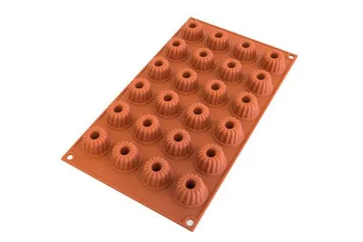 Produktbild von Silikonform für Mini-Schokoladenbrötchen 240ml für 24 Stück