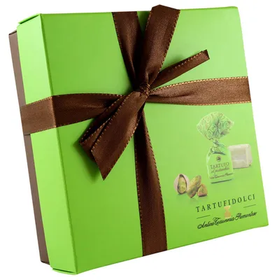Image de Antica Torroneria Piemontese Truffes Pistache Geschenkbox