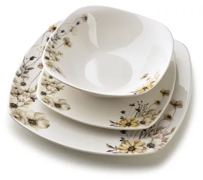 Zdjęcie produktu dla Lea Prime Komplet Obiadowy 18Cz. Miska 500Ml 16,5Cm/18Cm/24Cm