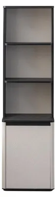 Obrázek produktu pro Bílo-černá knihovna Designový regál Dětský stojící regál