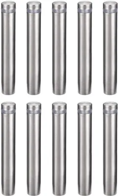 Obrázek produktu pro Akrylový držák na sklo 12 x 80 mm, montáž na zeď, 10 kusů
