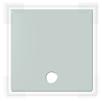Produktbild von Dennerle Abdeckscheibe Nano Cube, 10 Liter - 18 x 18 cm - Abdeckscheibe mit Griffloch