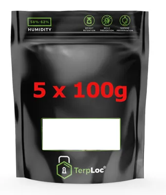 5er-Pack luftdichte Aufbewahrungsbeutel mit UV-Schutz, 100 g