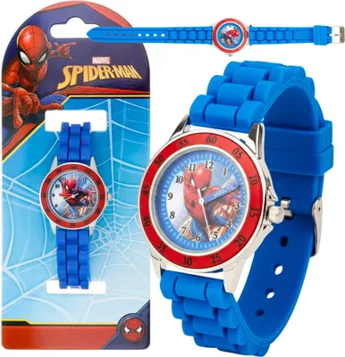 Obrázek produktu pro MARVEL Spider-Man Dětské KVARCOVÝ náramkové HODINKY, ANALOGOVÉ hodinky pro výuku PRO CHLAPCE 6+