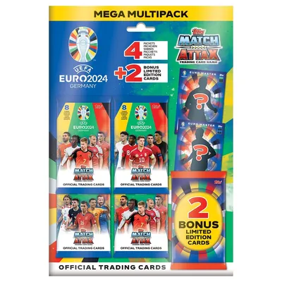 Produktbild von Topps/Merlin UEFA EURO 2024 Trading Cards Mega Multipack