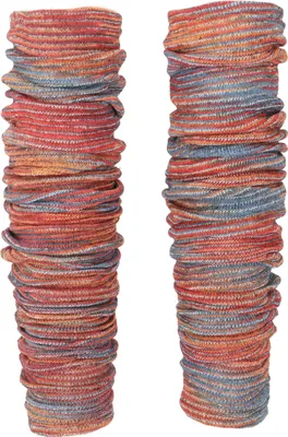 Produktbild von Lange Beinstulpen aus Baumwolle, Baumwollstrick Ethnostulpen - Bunt/orange, Uni, Baumwolle,Elasthan, Socken & Beinstulpen