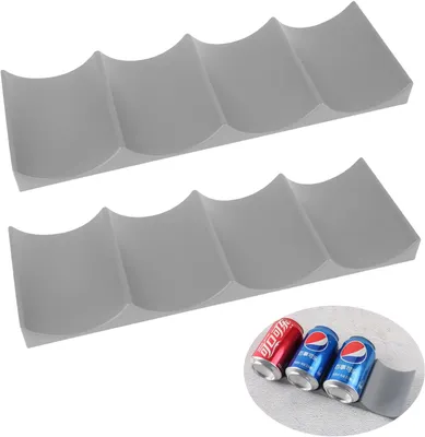 Produktbild von 2er-Set Silikon-Flaschenhalter fš¹r den Kš¹hlschrank šC Getr?nkeorganizer šC Tischaufsteller šC Bierschrank-Flaschenhalter