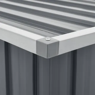 Image de vidaXL Gartenbox Grau 149 x 99 x 93 cm