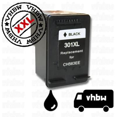 Produktbild von vhbw Druckerpatrone Tintenpatrone schwarz black für HP 301 XL 301XL CH563EE für Deskjet Photosmart All-In-One
