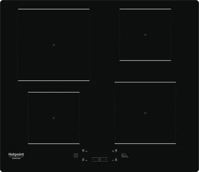 Obrázek produktu pro Hotpoint HQ 5660S NE, Černá, Vestavěné, 59 cm, Indukční varná deska se zónami, Sklokeramický, 4 zóna/zón