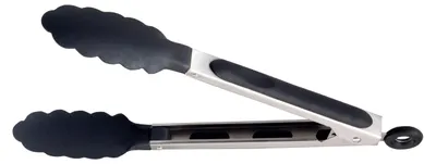 Grillzange 34 cm Edelstahl hitzebeständig bis 200 °C