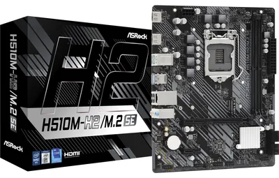 Immagine prodotto di ASRock H510M-H2/M.2 SE - Scheda madre - micro ATX - LGA1200-Sockel - H510 Chipsatz - USB 3.2 Gen 1 - Gigabit LAN - Onboard-Grafik (CPU erforderlich)
