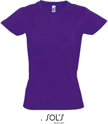 Image de SOLs 11502 | Imperial Women / T-shirt femme - Couleur : Dark Purple - Taille : XL