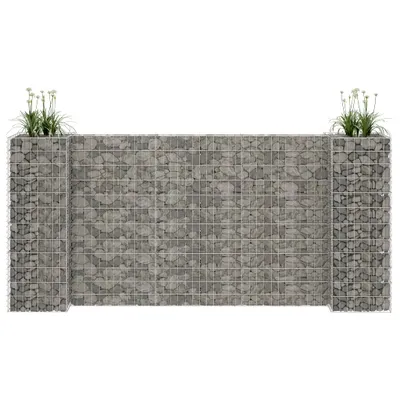 Immagine prodotto di Vidaxl Gabion-Pflanzer H-förmig 260x40x120 cm Stahldraht