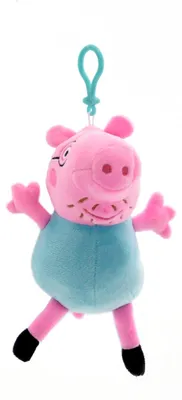 Obrázek produktu pro Peppa Wutz plyšový přívěsek (14 cm) přívěsek na klíče pro děti Papa Wutz