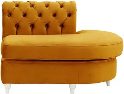 Produktbild von Chesterfield Modul - Abschlusselement rund, rechts (ECR)-Velluto 8-white