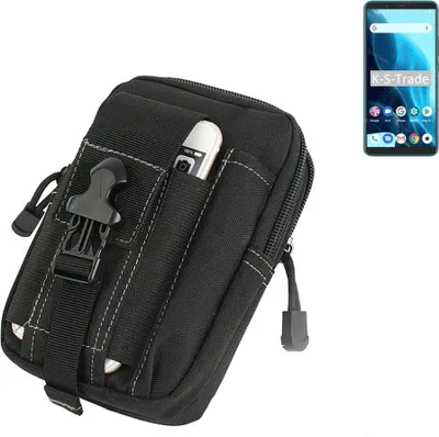 Produktbild von K-S-Trade Gürtel Tasche kompatibel mit Cubot Note 9 Gürteltasche Holster Schutz Hülle Handy Hülle Smartphone outdoor Handy-Hülle schwarz