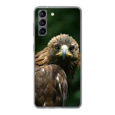 Produktbild von MuchoWow® Handyhülle Schutzhülle Hülle für Samsung Galaxy S21 Adler - Braun - Raubvogel Silikon Softcase Handy Hülle - Softcase