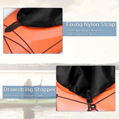 Produktbild von Verstelbare Nylon Kajak Sprayschutz Abdeckung Wassersport Zubehör