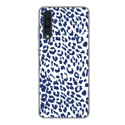 Produktbild von MuchoWow® Handyhülle Schutzhülle Hülle für Samsung Galaxy A50 Panther Druck - Blau - Abstrakt Silikon Softcase Handy Hülle - Mobiltelefonhülle