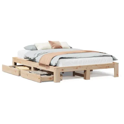 Obrázok produktu pre Posteľ bez matraca 140x190 cm borovicový masív