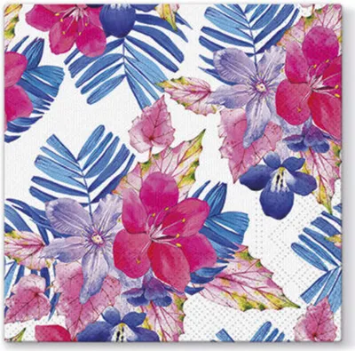 Image de 20 serviettes en papier 33 x 33 cm Exotica